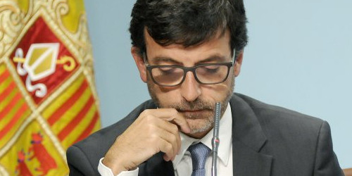 El ministre portaveu, Jordi Cinca, ahir en roda de premsa.