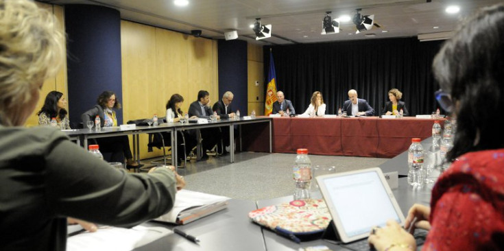 Reunió entre els diferents agents econòmics i socials del pacte d’Estat per a les negociacions amb la Unió Europea.