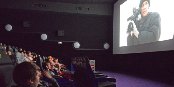 Un moment d’una de les sessions de la Setmana de Cinema Espiritual.