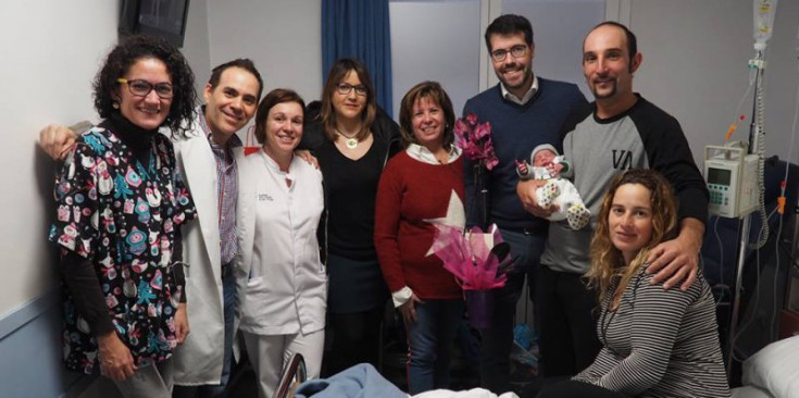 Ahren Font Plana, primer nadó del 2018 al Sant Hospital de la Seu.