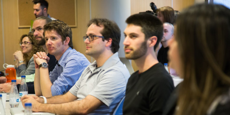 Alguns dels membres dels equips de recerca que s’encarregaran de desenvolupar el ‘big data’, a la trobada d’ahir a l’UdA.