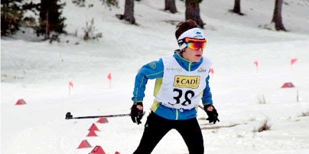 Un jove participant de la Marxa Pirineu de l’any passat.