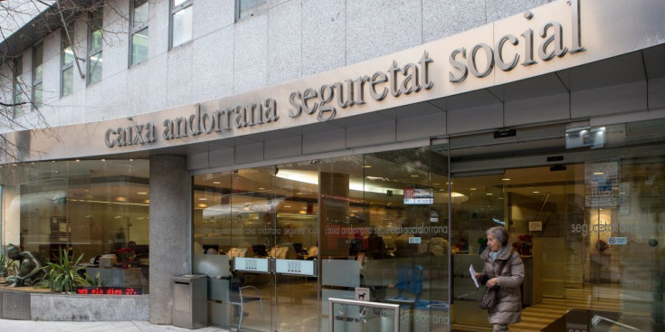 Imatge de l’entrada a  la Caixa Andorrana de la Seguretat Social (CASS).