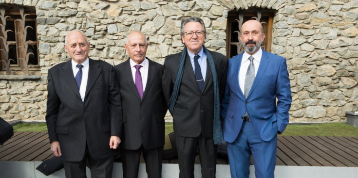 Els exconsellers d’Ordino Joan Naudí, Andreu Gaspà, Enric Dolsa i Joan Martínez Benazet.