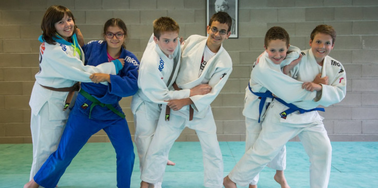 Els judokes de la categoria mínims del Club Judo Ordino.