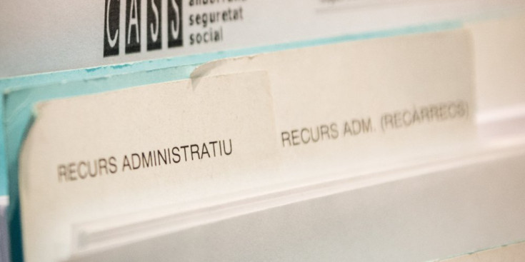 Documents de l’arxiu de la CASS sobre recursos i pensions.