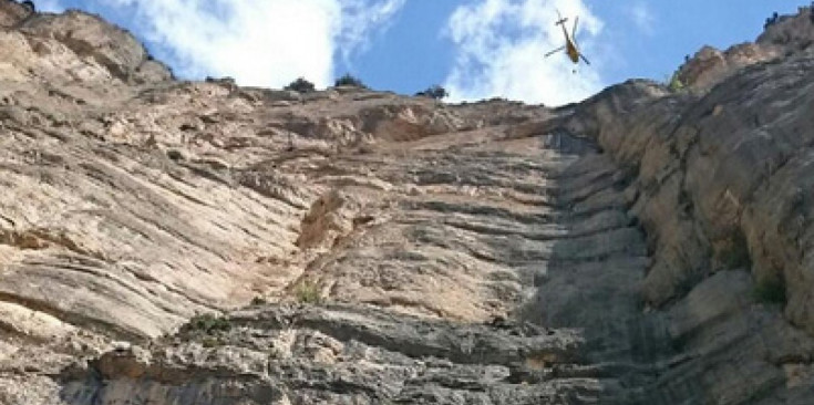 La paret de la Cascada, a Peramola.