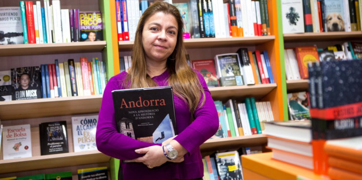 La propietària de la llibreria Llibre Idees, Pamela Méndez