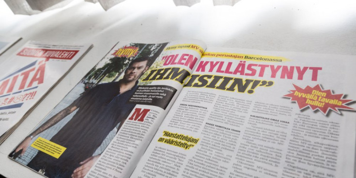 Revistes finlandeses en què es parla de l’acusat.