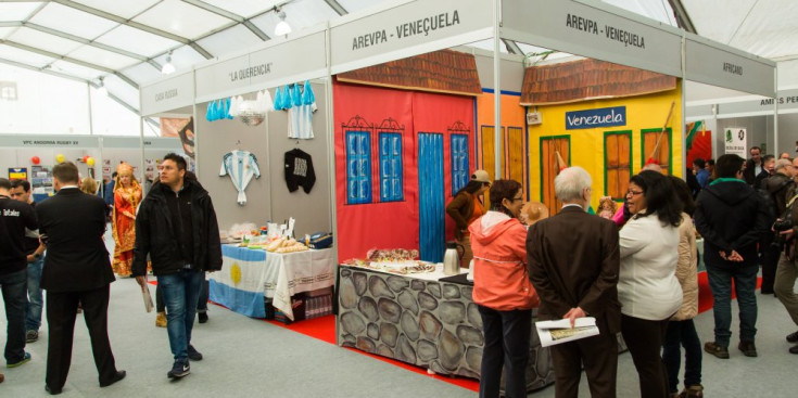 Expositors a la darrera edició de la Fira d'Andorra la Vella.