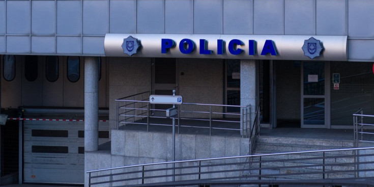 L’entrada a l’edifici administratiu del cos policial, a Escaldes-Engordany.