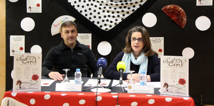 Amat i Teruel, a la presentació de la Feria de Abril laurediana.