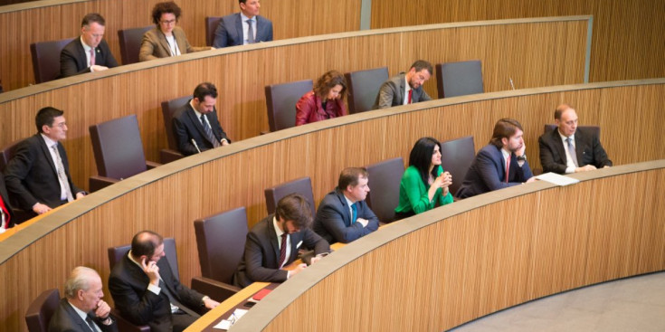 Imatge dels consellers a l'oposició, al Consell General.