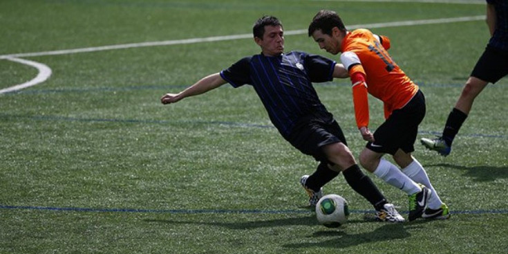 L’FC Ordino, durant un partit dels play-offs d’ascens a la Lliga Multisegur Assegurances.