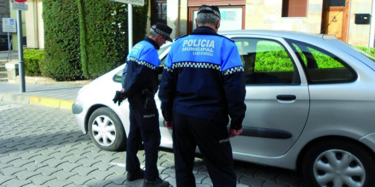 Control de la Policia Municipal de la Seu d’Urgell.