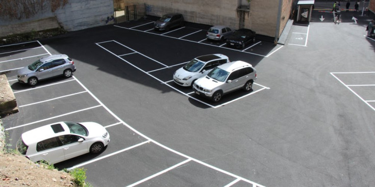 El nou aparcament comunal de l'avinguda de les Escoles d'Escaldes-Engordany.