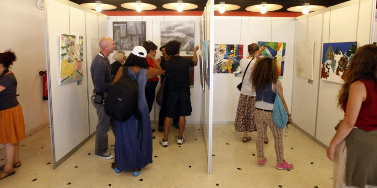 Exposició d’art al Centre Cultural la Llacuna.
