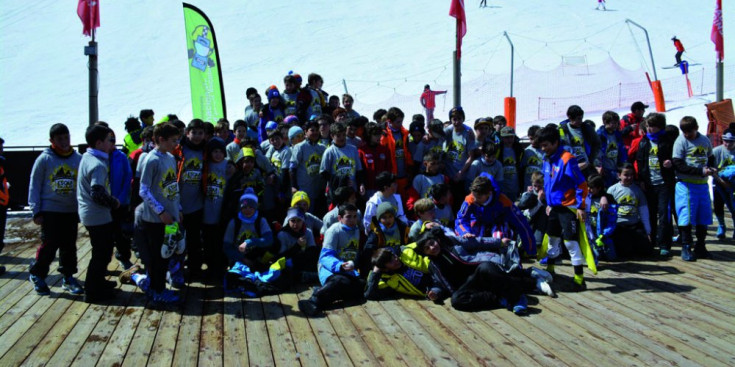 Els participants a l’Esquí Escolar.