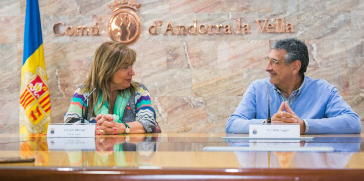 Marsol i Riberaygua anuncien l'acord per engegar el projecte museístic d'Andorra la Vella centrat en les bicicletes.