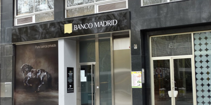 Una oficina de Banco Madrid.