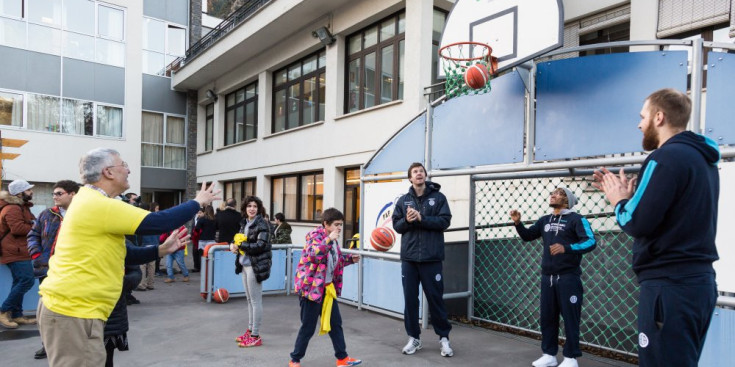 Alguns alumnes de l’Escola Especialitzada Nostra Senyora de Meritxell.