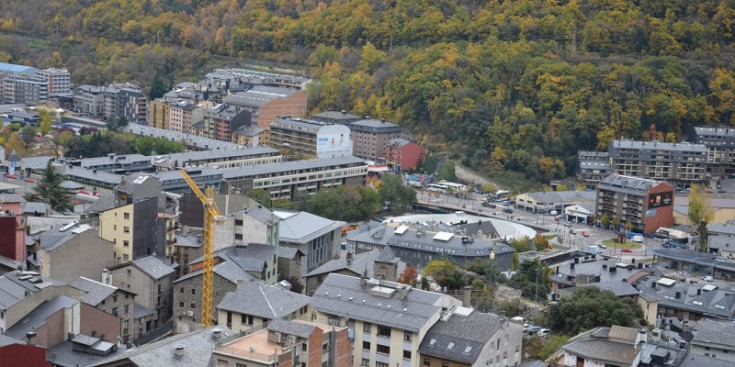 Una imatge d'Andorra la Vella.