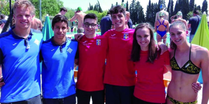 L’equip andorrà de natació a Sevilla.