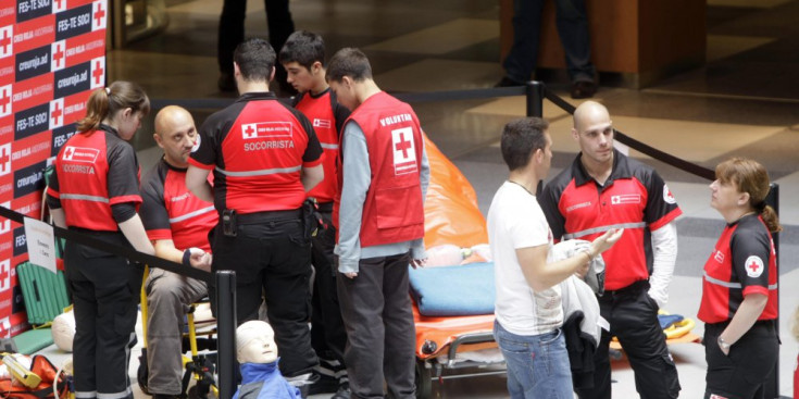 Un grup de voluntaris socorristes de la Creu Roja andorrana.