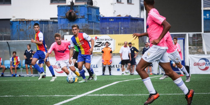L'FC Andorra i el Gimnàstic Manresa a la Borda Mateu, avui