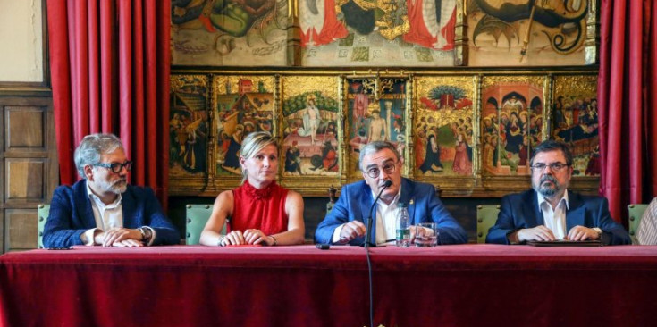 Àngel Ros, el dia de la signatura de la seva renúncia a alcalde de Lleida.