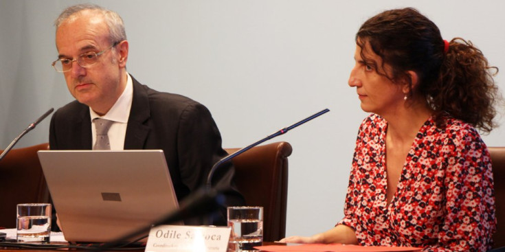 Álvarez i Sarroca, en la roda de premsa posterior al consell de ministres.
