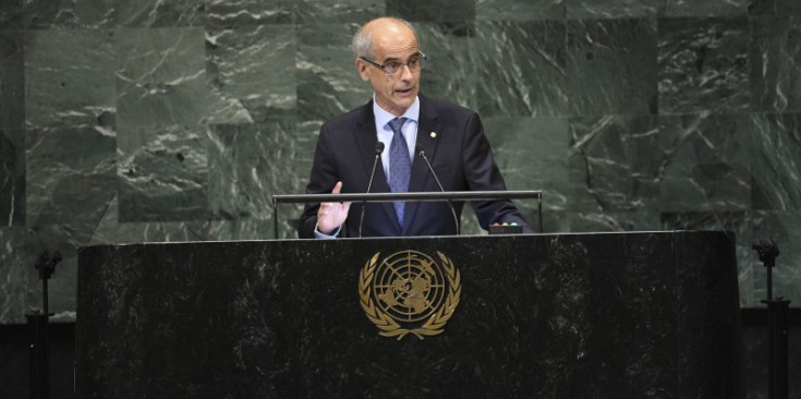 El cap de Govern, Toni Martí, a l’assamblea de les Nacions Unides, aquesta tarda.