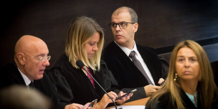 Duró, Sansa i Silvestre durant una sessió del judici.