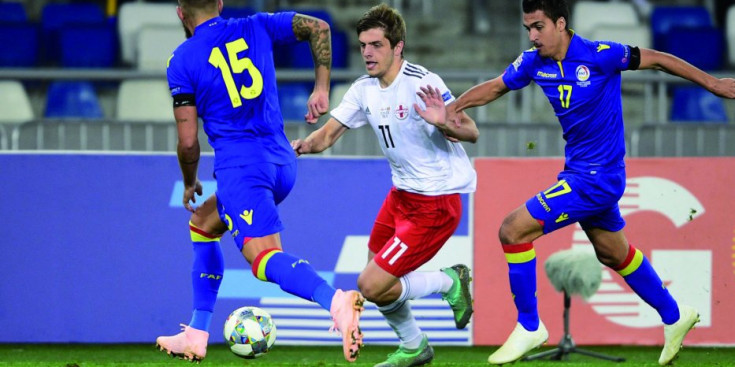 Andorra i Geòrgia juguen en el partit de la Lliga de les Nacions al Dinamo de Tbilissi.