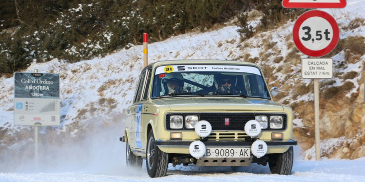 Un participant durant l’Andorra Winter Rally de l’any passat.