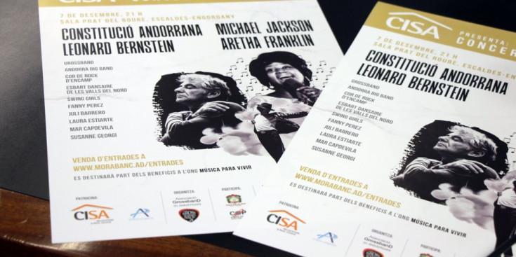 Cartell del concert homenatge a la Constitució andorrana,