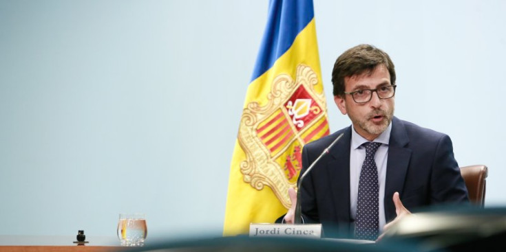 El ministre de Finances i Portaveu, Jordi Cinca, ahir.