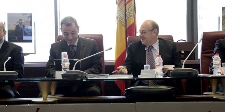 Els cònsols de Canillo, David Palmitjavila i Josep Mandicó.