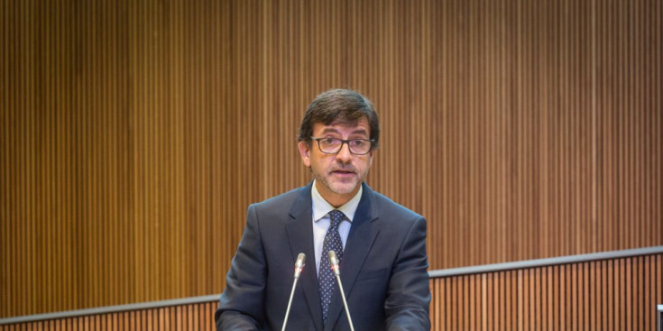 Jordi Cinca durant la sessió del Consell General d'ahir.