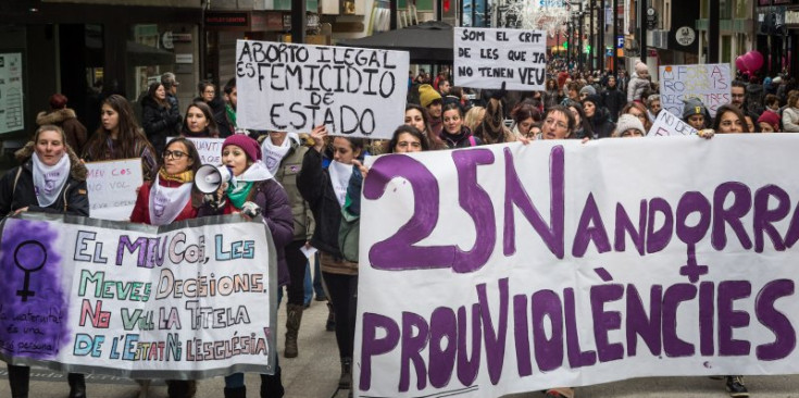 Manifestació en contra de la violència de gènere del 25 de novembre de 2018.