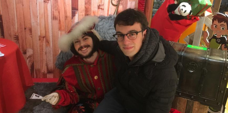Àlex Massafret fa de patge per primera vegada aquest Nadal.