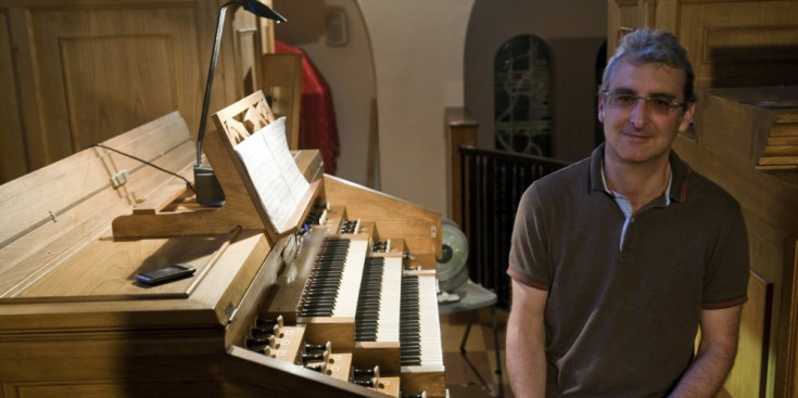 L’organista Ignacio Ribas.