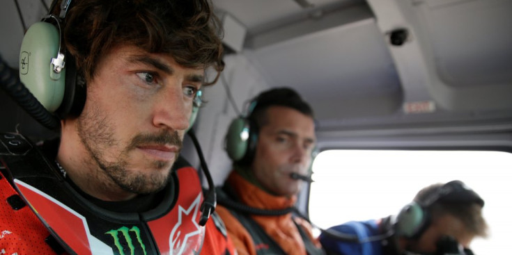 Joan Barreda abandona el Dakar, ahir.