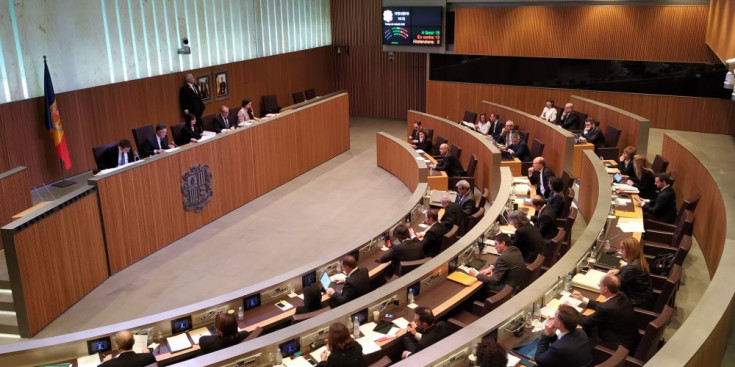 Moment de la votació de la llei al consell General.