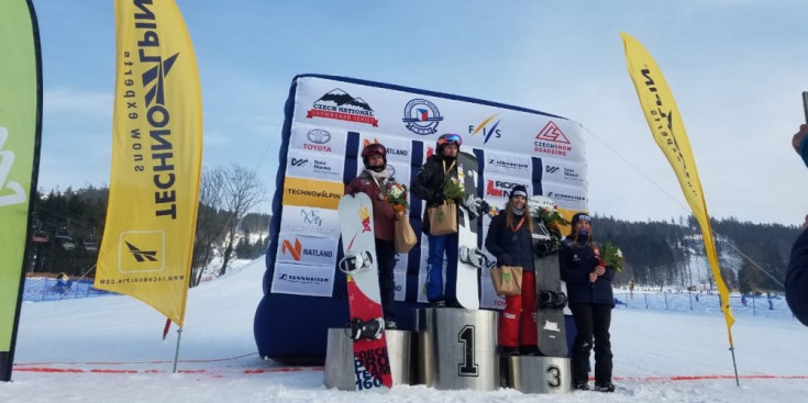 Maeva Estévez, segona a la Copa d’Europa de Dolni Morava, ahir.