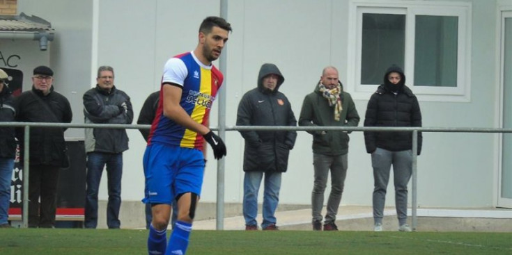 Forgas, en el partit dels tricolors contra l’EFAC Almacelles.