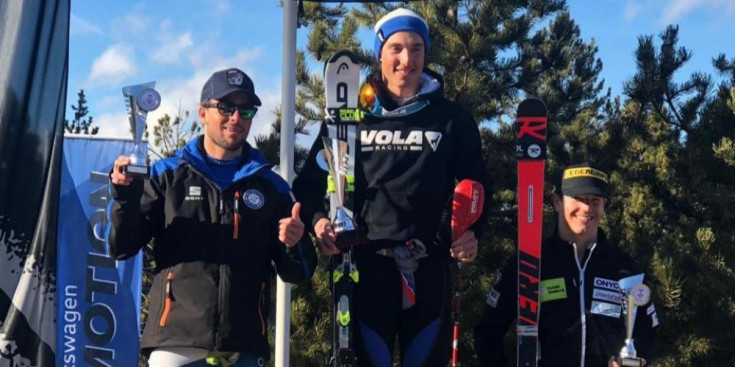 Gabriel, al tercer caixó del podi a la Molina.