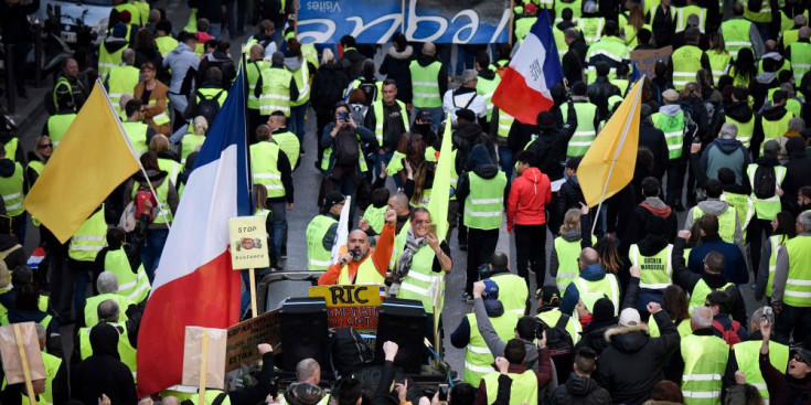 Protesta dels armilles grogues.