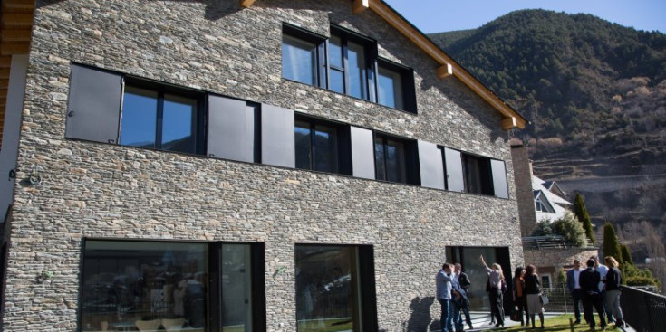 La façana de la primera casa ‘Passive House’ a Andorra.