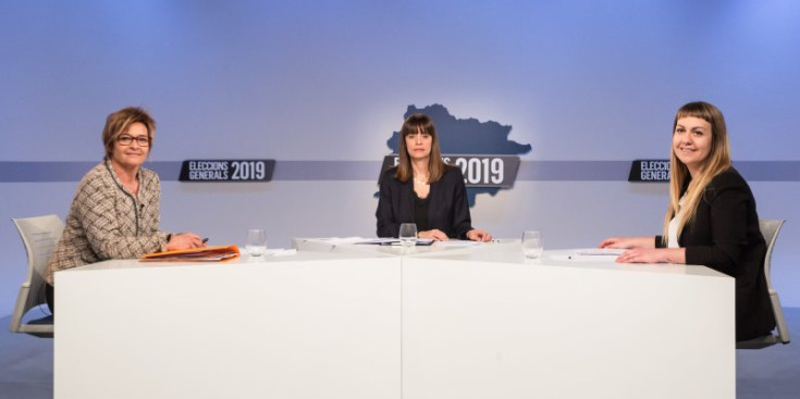 El debat territorial entre Meritxell Palmitjavila i Cristina Valen, ahir.